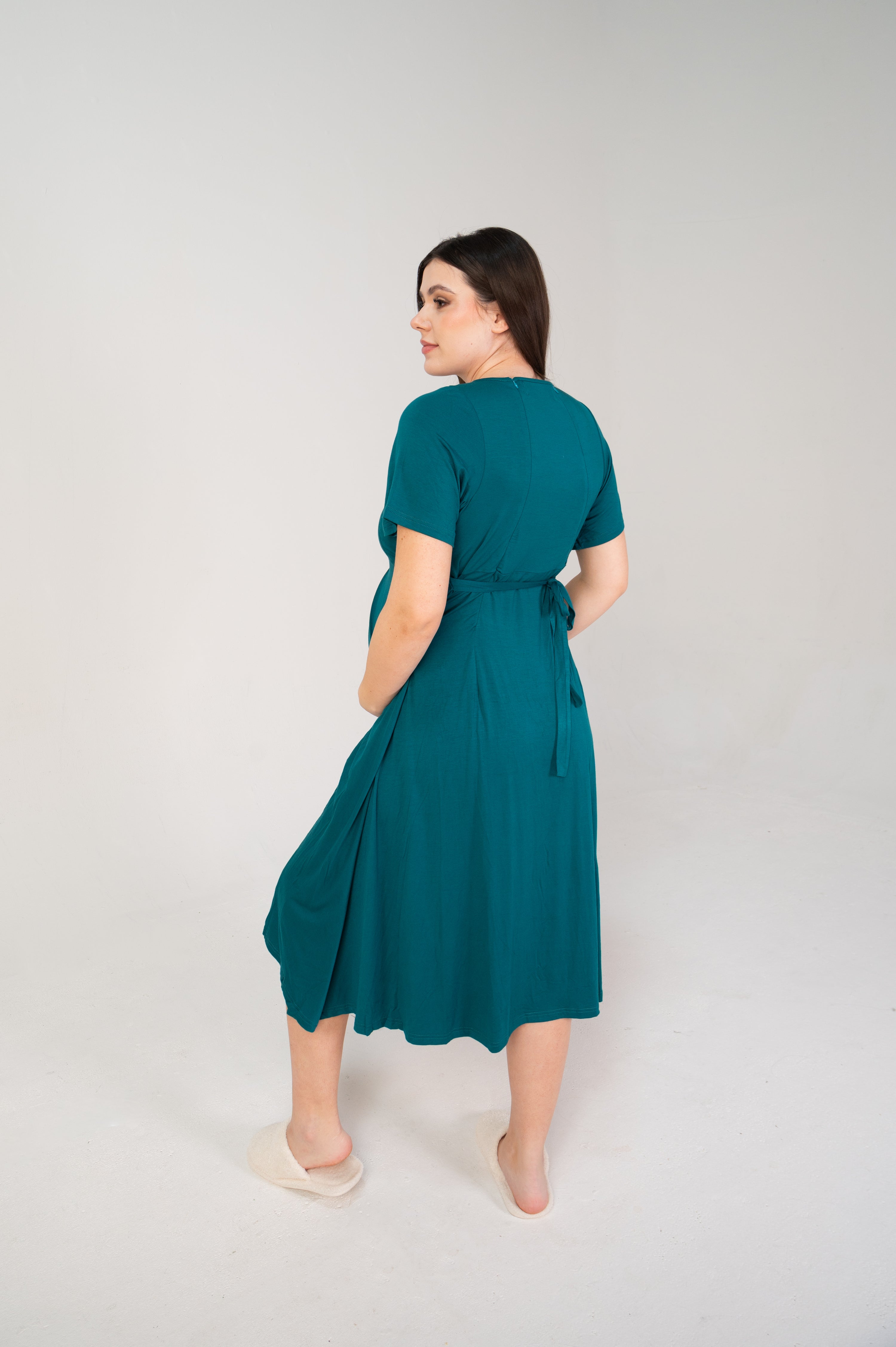 Cassidy Labor & Postpartum Gown Teal