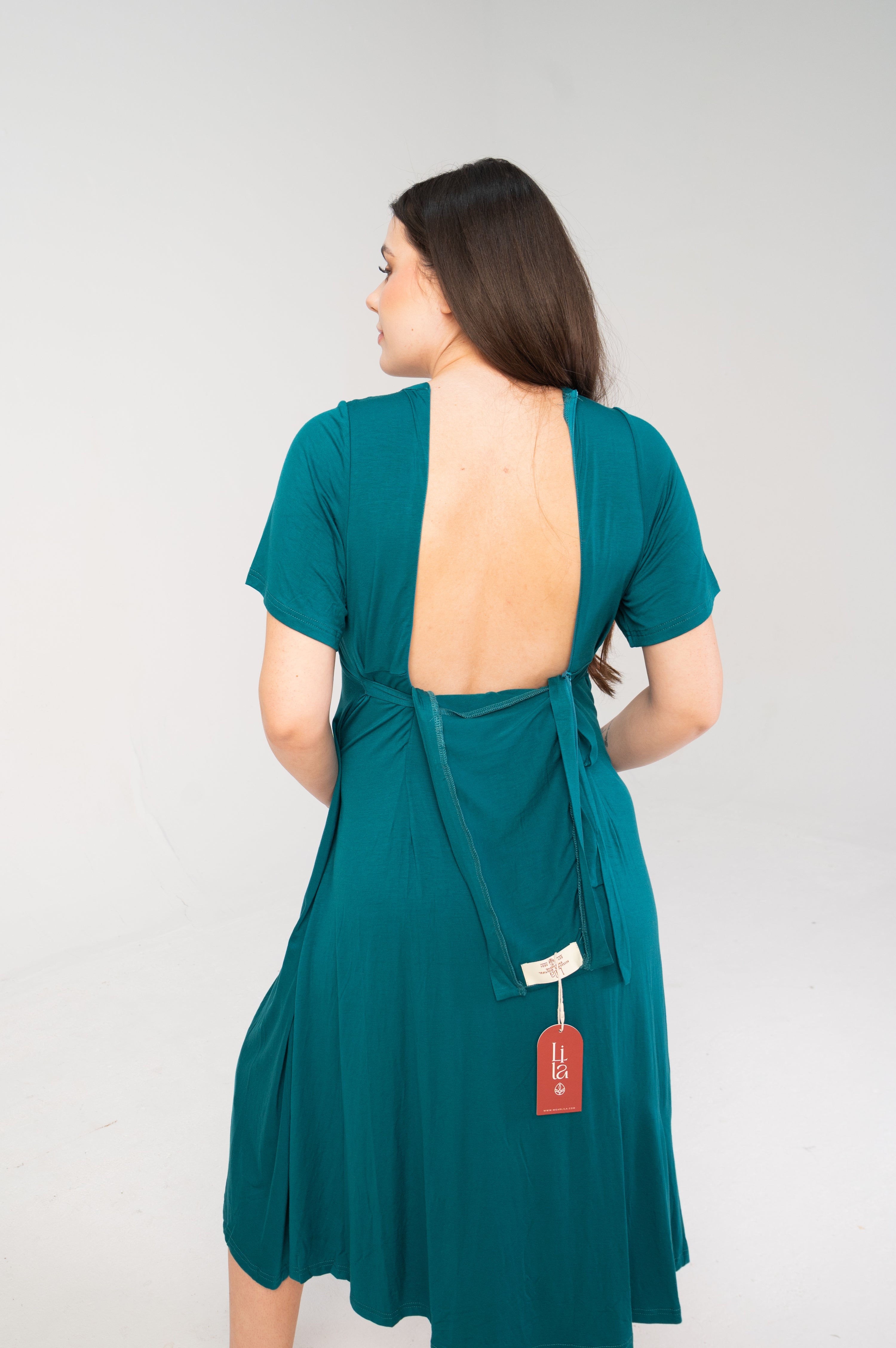 Cassidy Labor & Postpartum Gown Teal