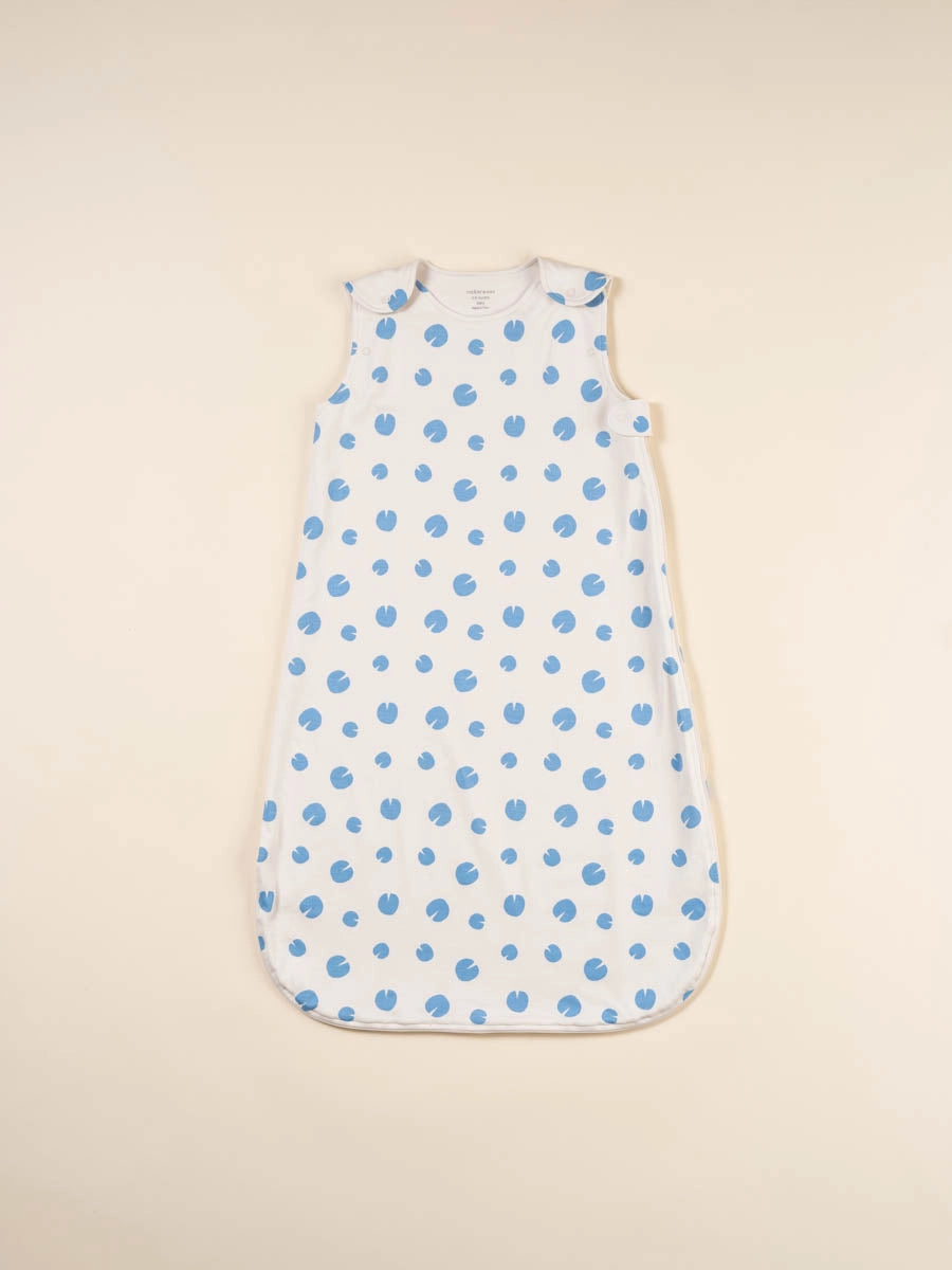 Summer Baby Sleep Bag - Pima Cotton - Lotus Leaves Birch