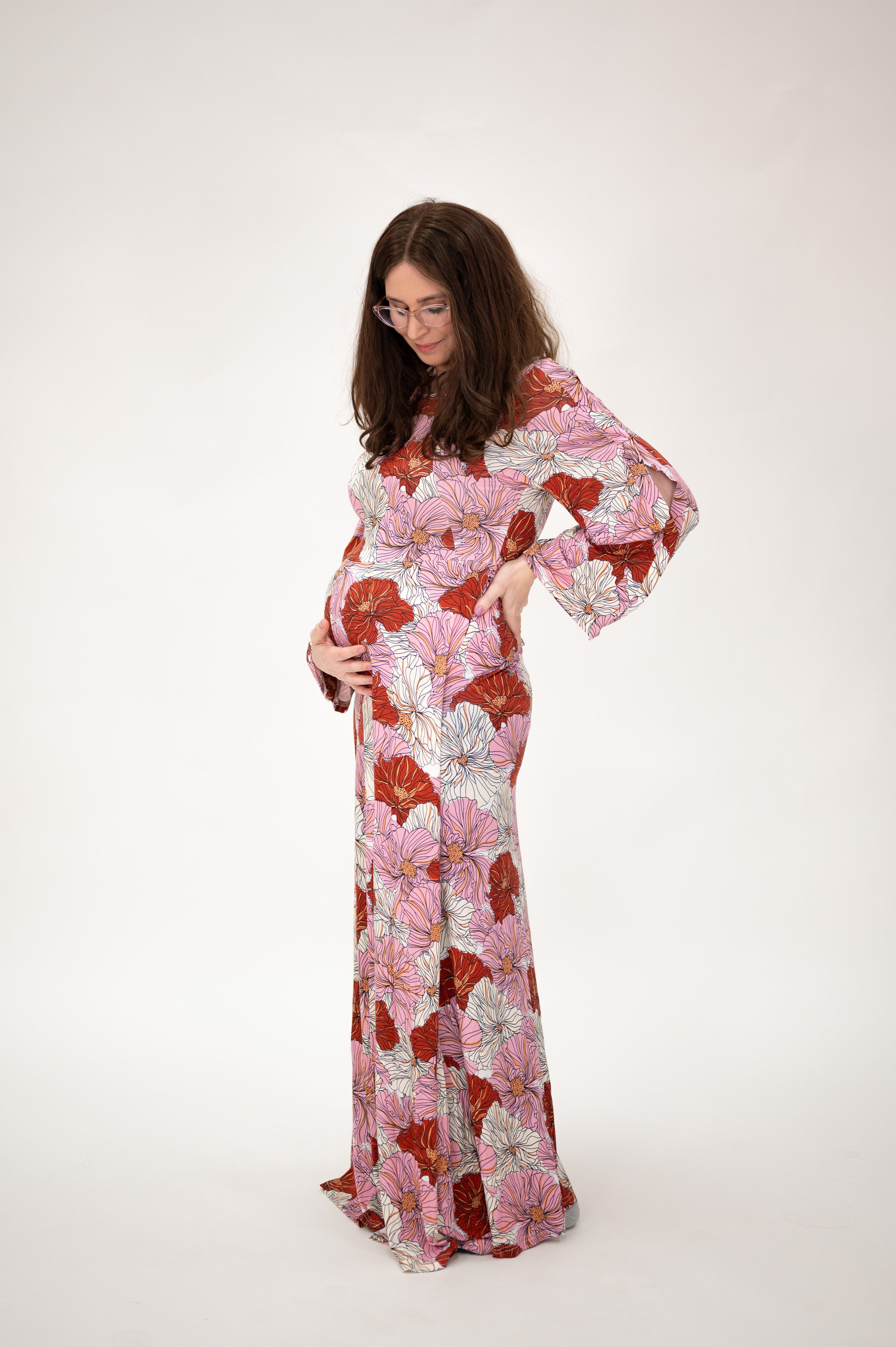 Limited Edition Pink Poppy Birth & Postpartum Gowns