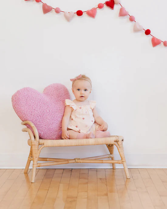 Bonnie Romper Heart Embroidery