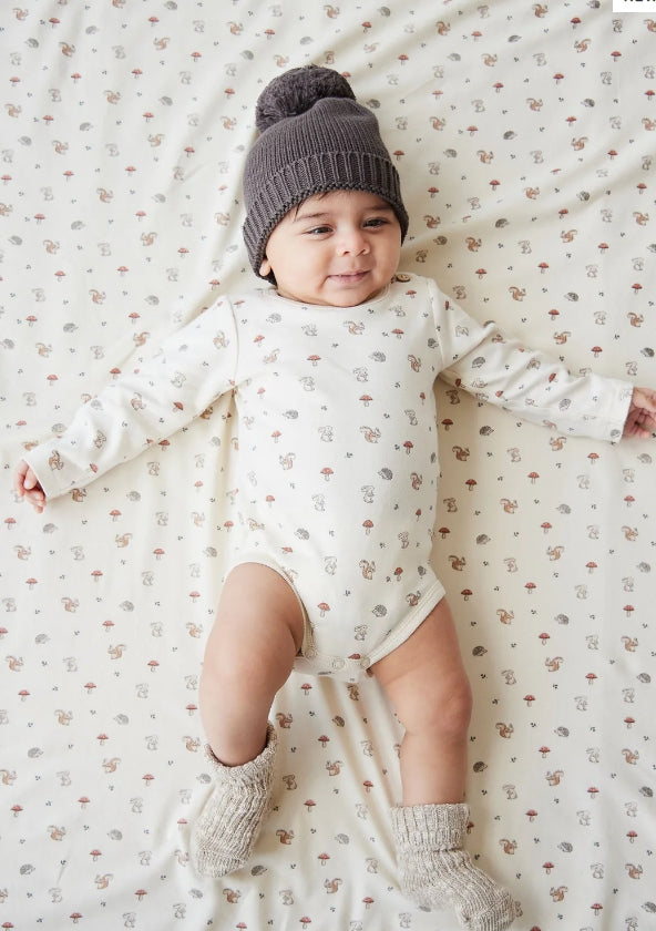 Organic Cotton Fernley Bodysuit - Woodland Friends