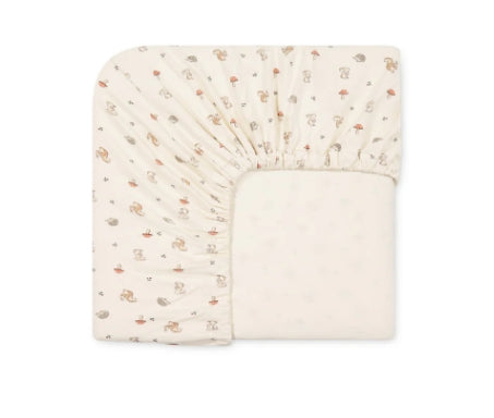 Organic Cotton Cot Sheet - Woodland Friends