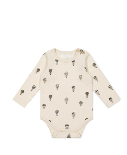 Organic Cotton Fernley Bodysuit - Montgolfiere Cloud