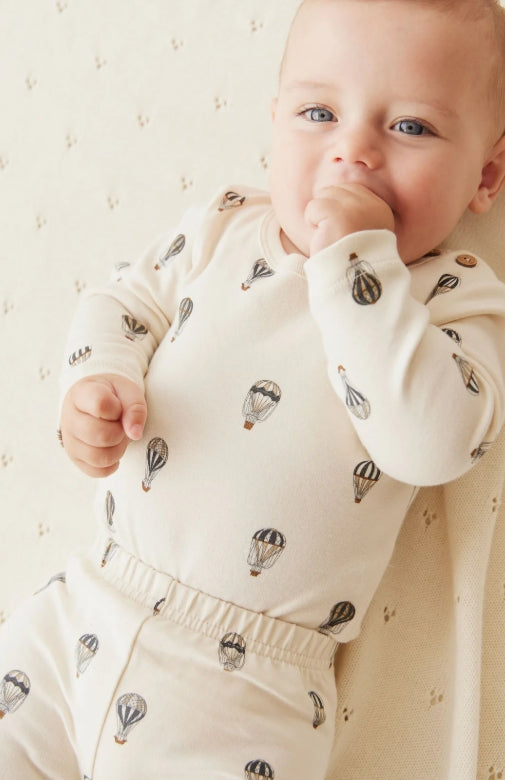 Organic Cotton Fernley Bodysuit - Montgolfiere Cloud