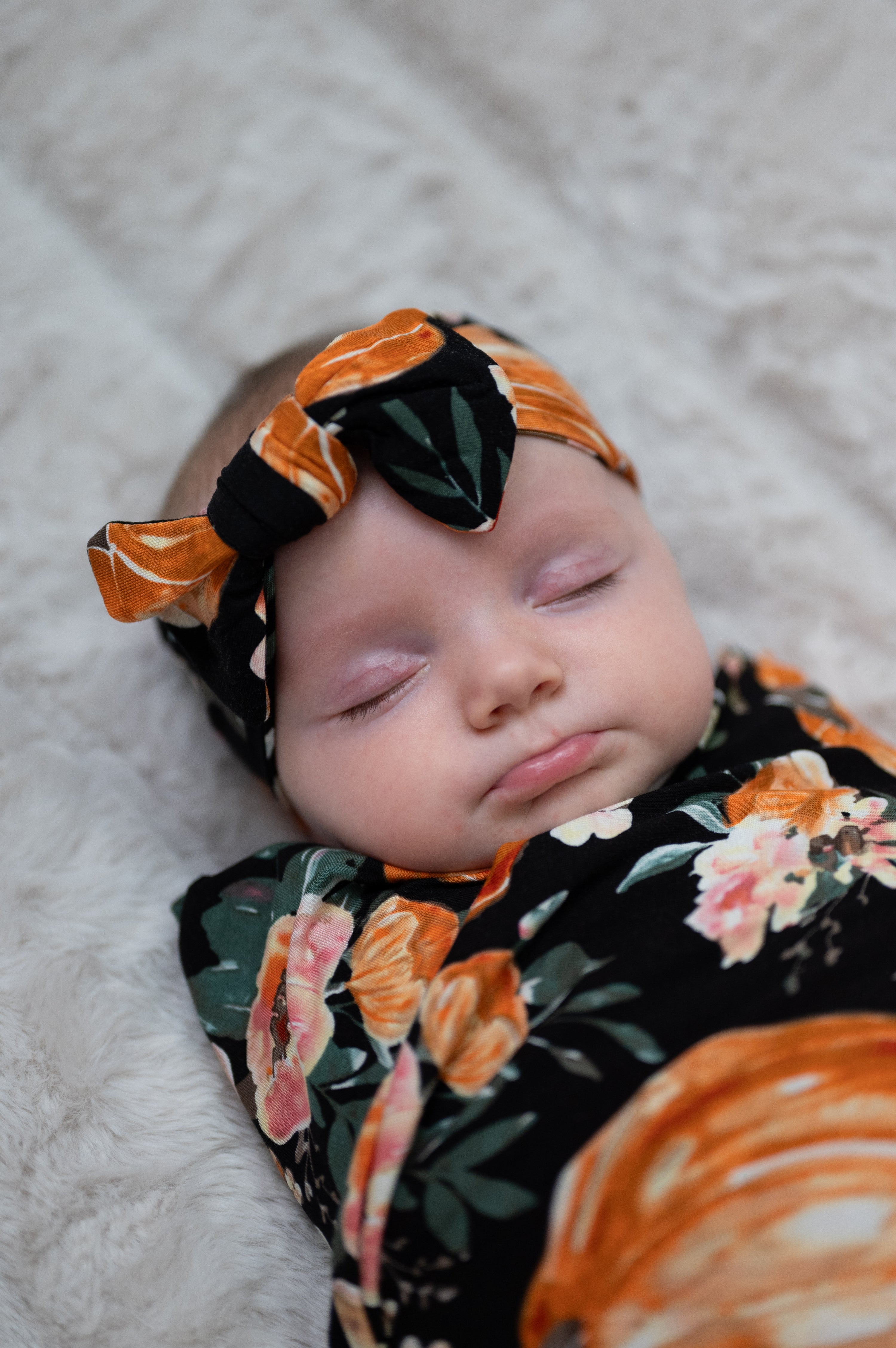 Baby Swaddle Set: Harvest Floral