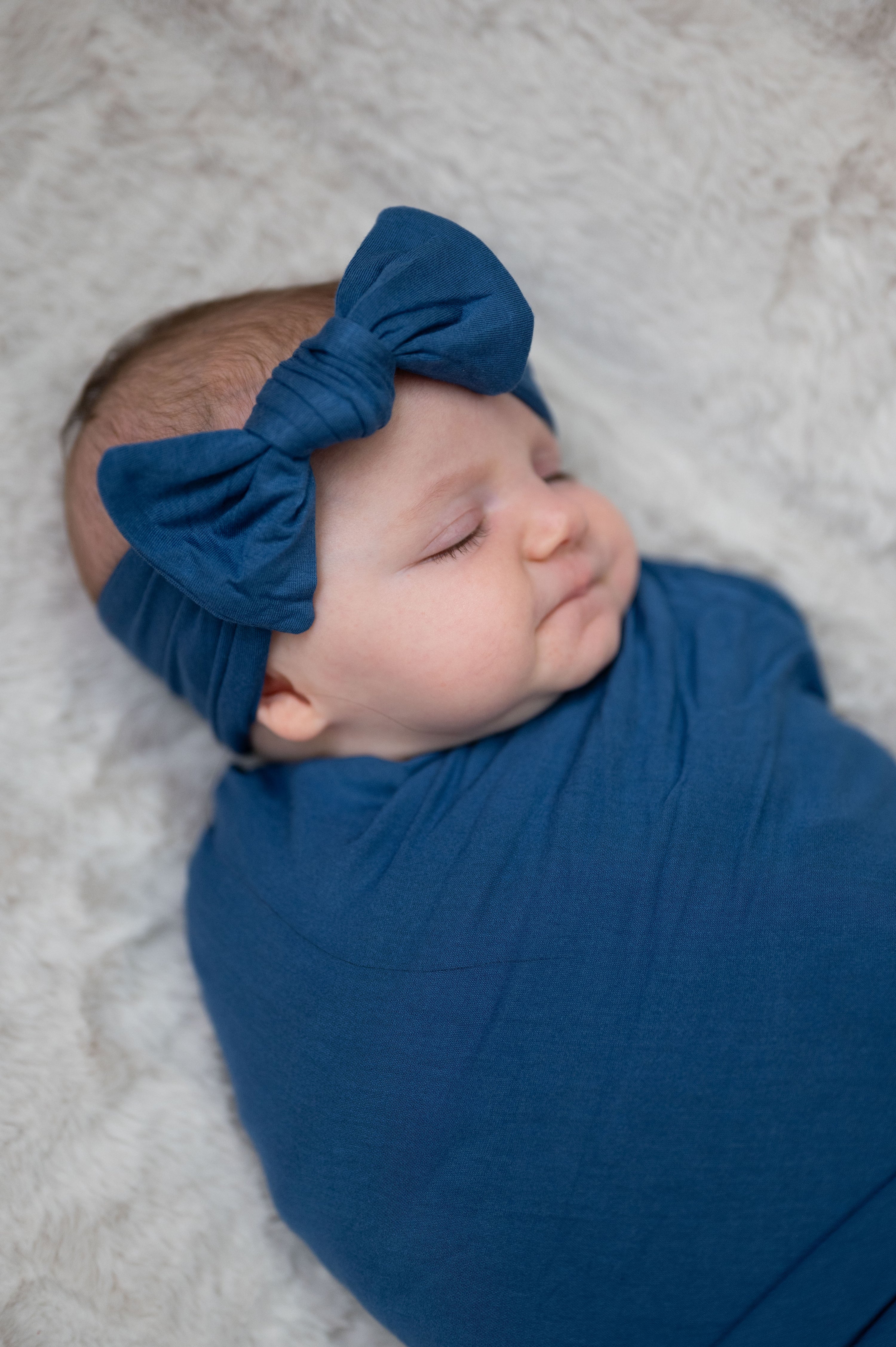 Baby Swaddle Set: Midnight Blue