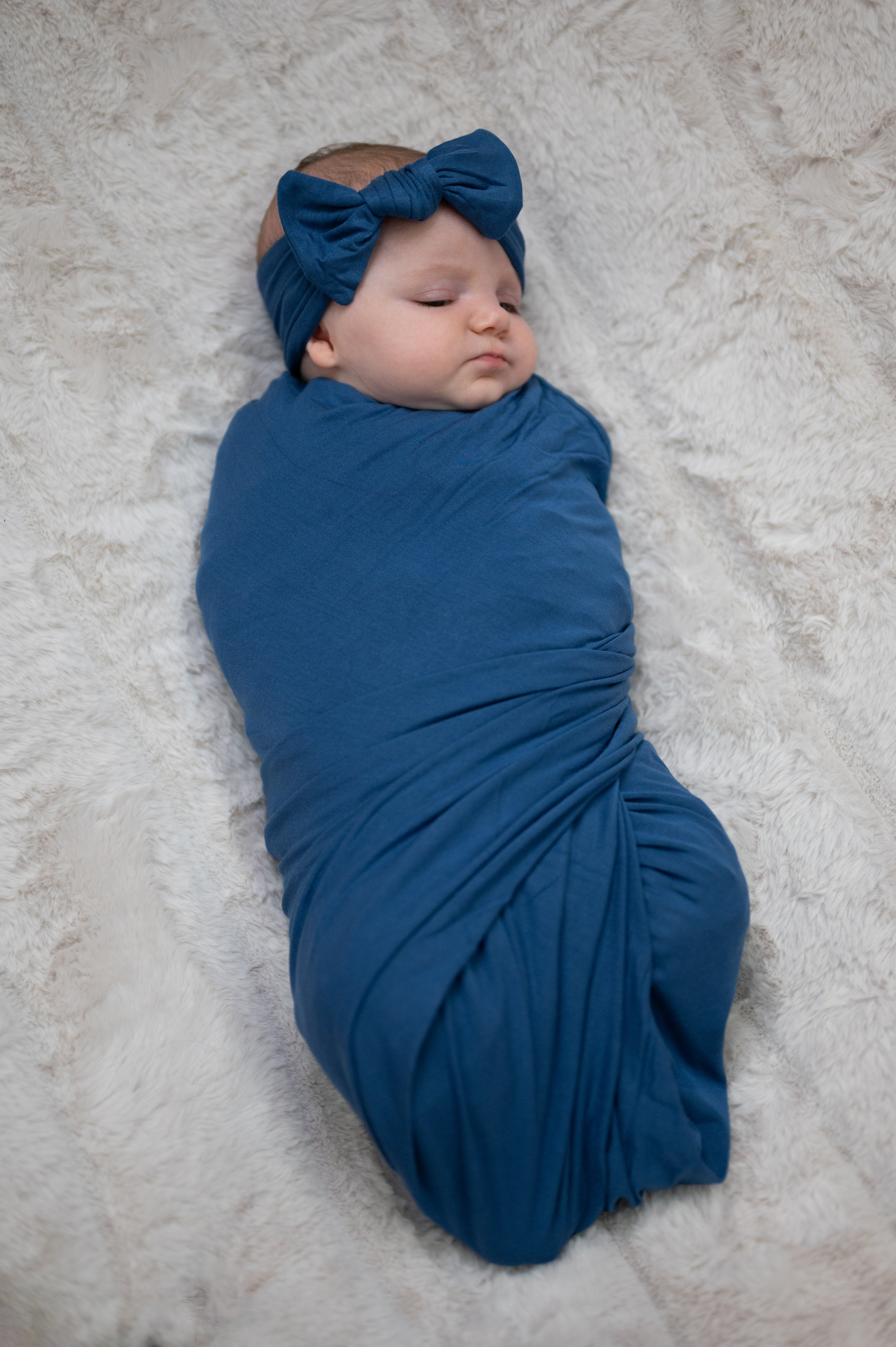 Baby Swaddle Set: Midnight Blue