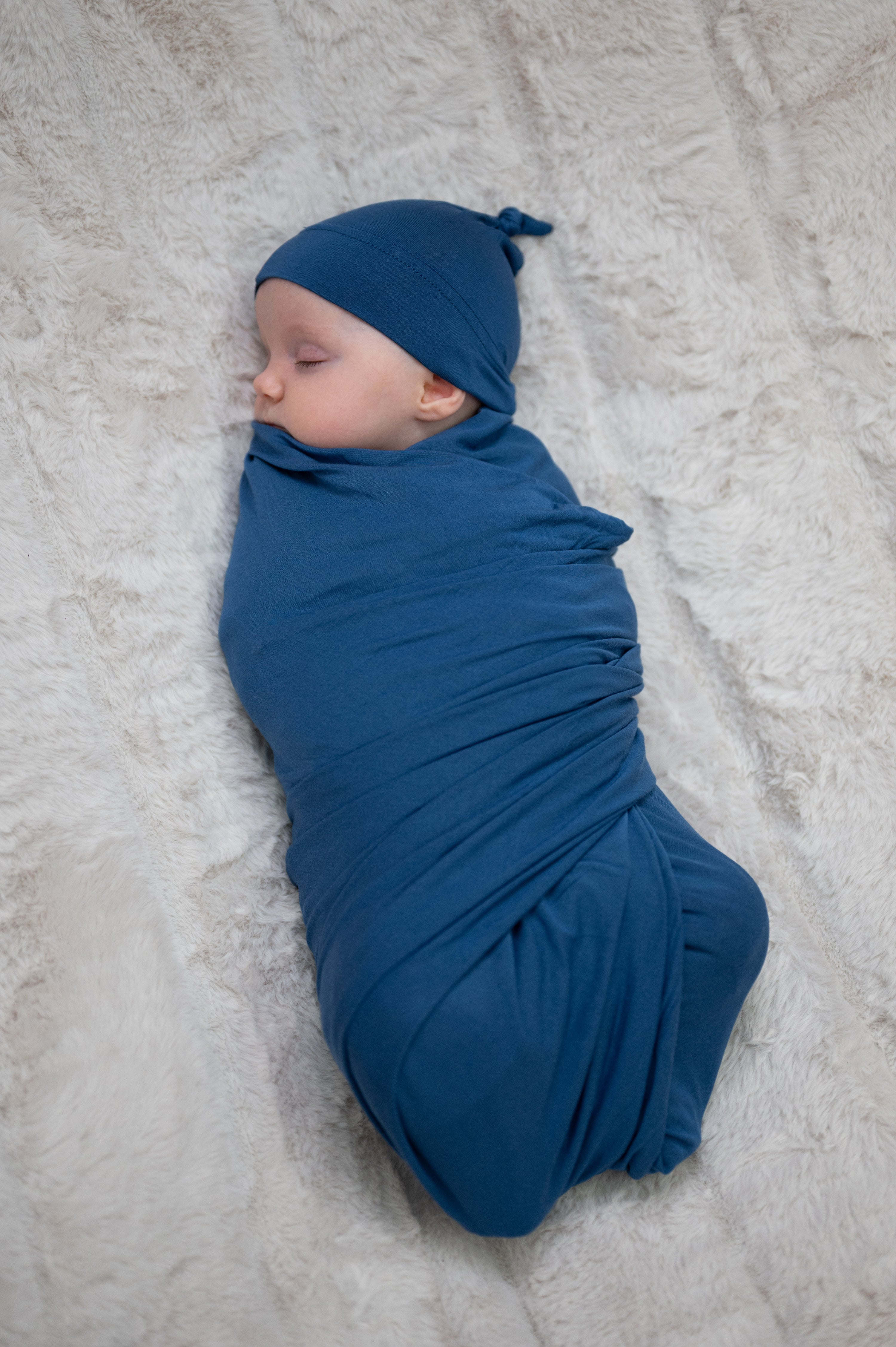 Baby Swaddle Set: Midnight Blue