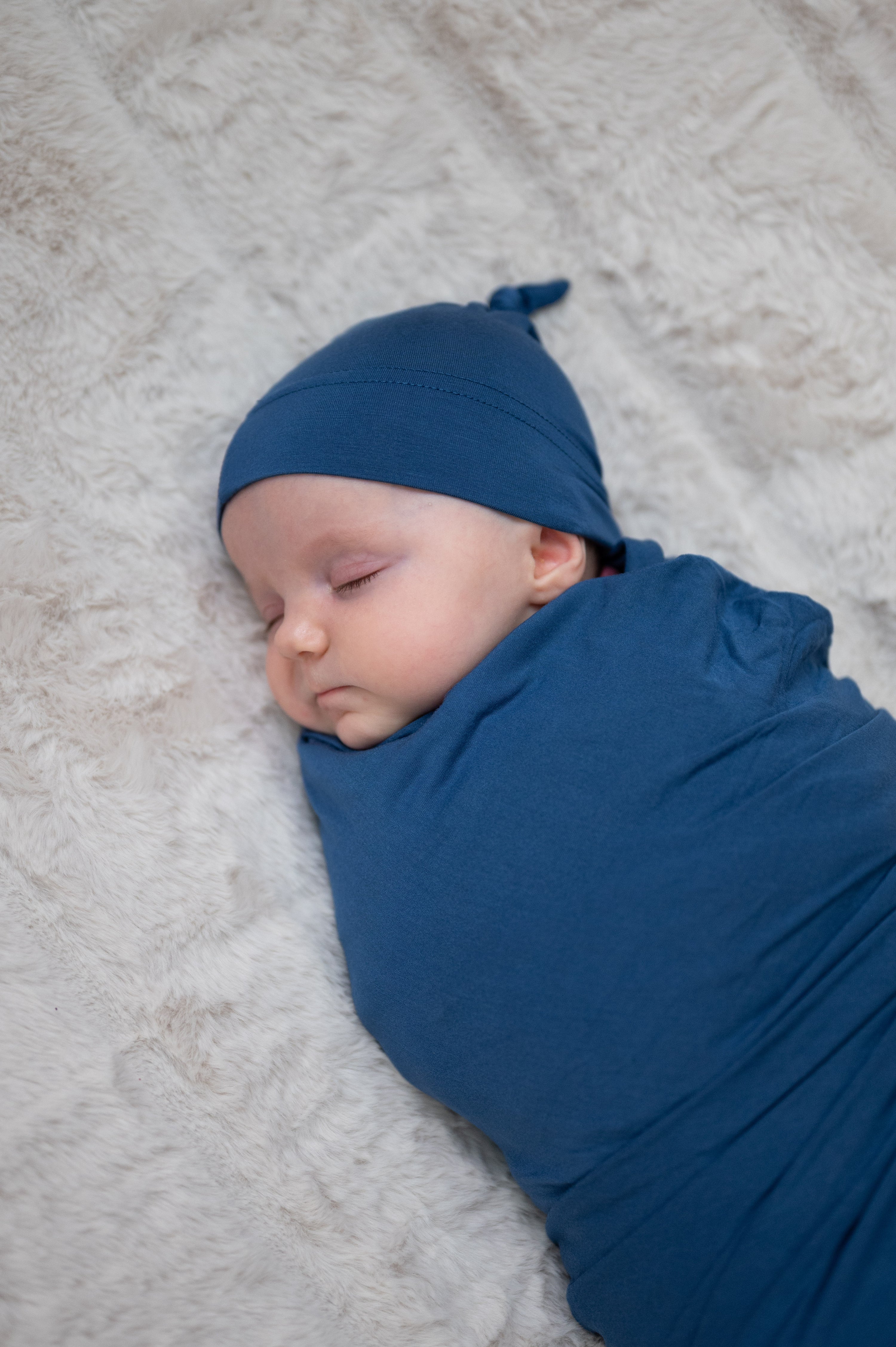 Baby Swaddle Set: Midnight Blue