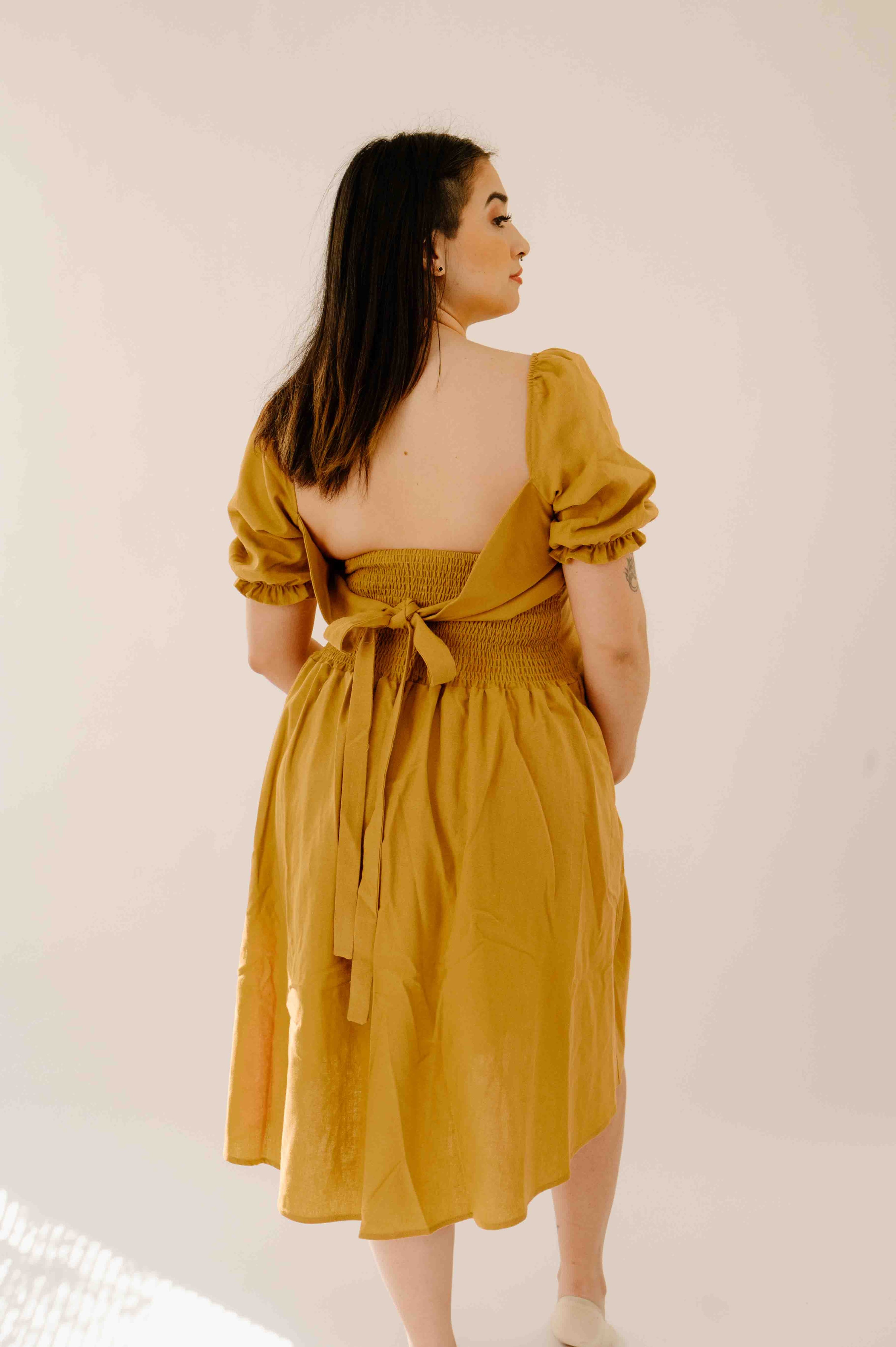 Selena Dress~Mustard