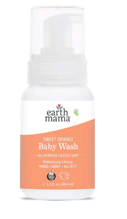 Earth Mama Sweet Orange Castile Baby Wash